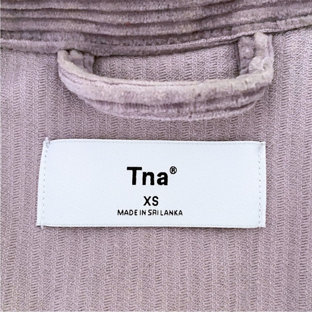Aritzia TNA Dixon Corduroy Cropped Jacket Purple Ash - Picture 15 of 16